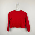 Load image into Gallery viewer, Mini Boden Pointelle Combed Cotton Cardigan Sweater Red 9-10
