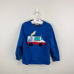 Load image into Gallery viewer, Hanna Andersson French Terry Lift-the-Flap Ice Cream Truck Applique Sweatshirt 100 cm 4T
