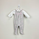 Load image into Gallery viewer, Mayoral Baby Gray Heart Footie 4-6 Months
