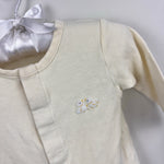 Load image into Gallery viewer, Kissy Kissy Premier Yellow Stripe Embroidered Duck Footie 3-6 Months
