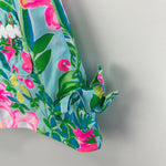Load image into Gallery viewer, Lilly Pulitzer Baby Lilly Infant Shift Dress Seasalt Blue Fruit Flamingo 3-6 Months
