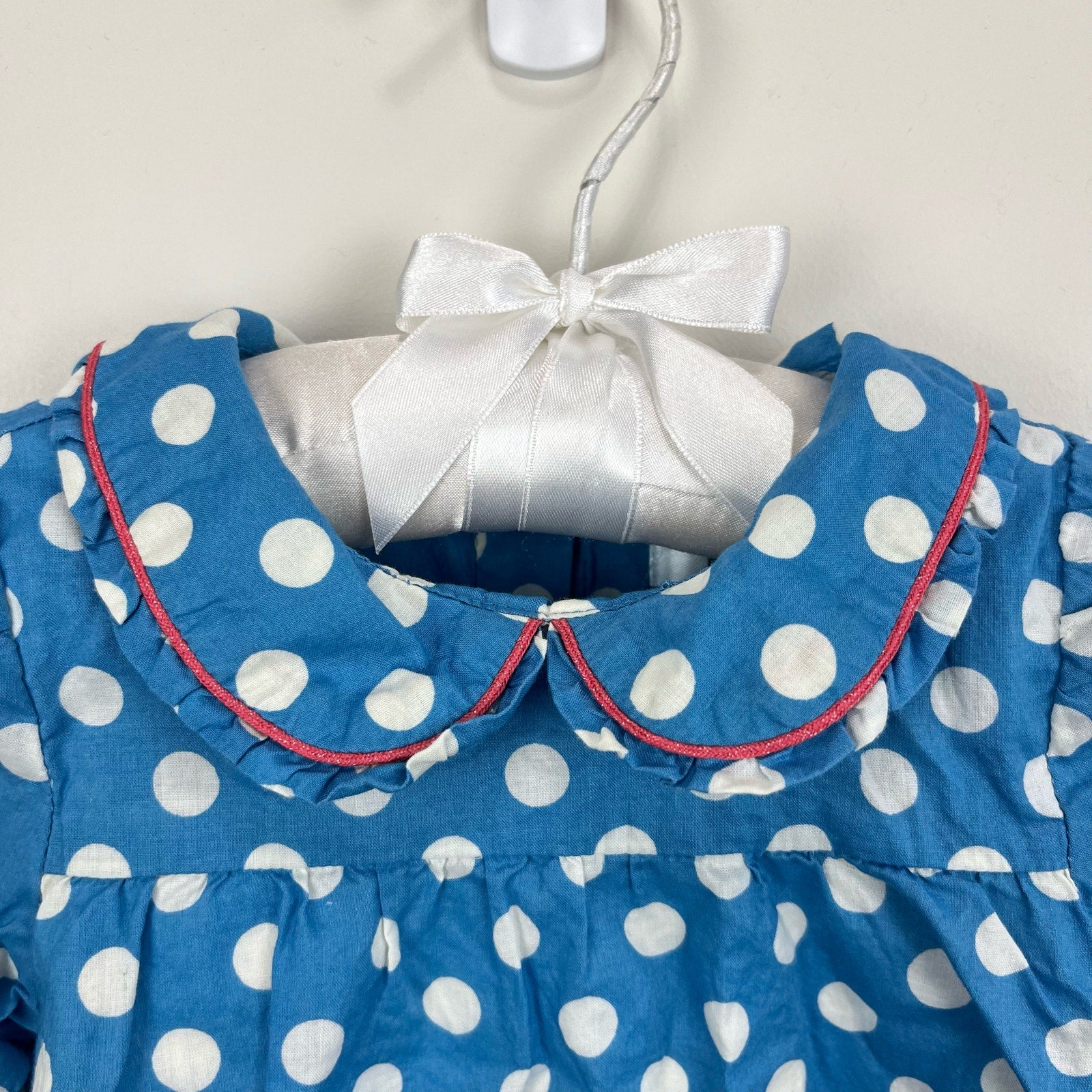 Mini Boden Blue Polka Dot Tunic 3-6 Months