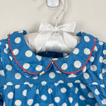 Load image into Gallery viewer, Mini Boden Blue Polka Dot Tunic 3-6 Months
