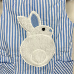 Load image into Gallery viewer, Lil Cactus Blue Bunny Shortall Romper 6-12 Months
