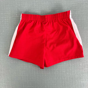 Vintage Red Track Shorts 2T USA