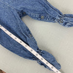 Load image into Gallery viewer, Vintage OshKosh B&#39;gosh Blue Jean Footie Overalls 3-6 Months
