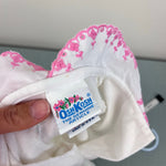 Load image into Gallery viewer, Vintage OshKosh B'gosh White Pink Embroidered Flower Collared Top 6-9
