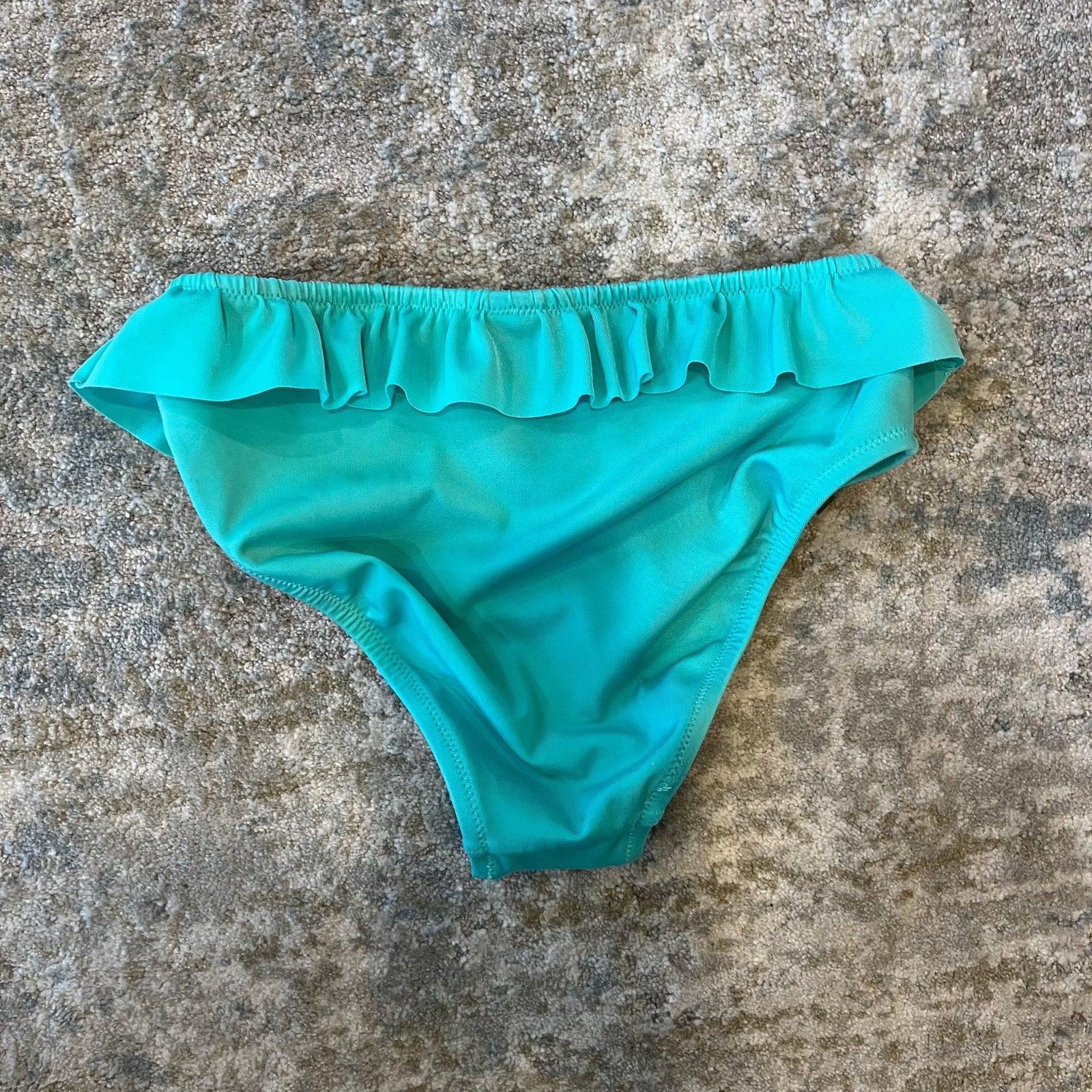 Crewcuts Girls Aqua Ruffle Bikini Swimsuit Set 8