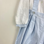 Load image into Gallery viewer, Vintage Rosey Kids Embroidered Blue White Outfit 24 Months
