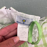 Load image into Gallery viewer, Florence Eiseman Green Plaid Applique Flower Tank Set 6 Months
