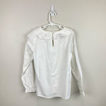 Load image into Gallery viewer, Vineyard Vines White Ruffle Blouse Medium
