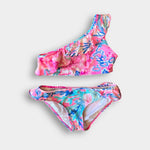 Load image into Gallery viewer, Lilly Pulitzer Girls Livia Bikini Swimsuit Light Pascha Pink Aquadesiac 7
