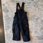 Load image into Gallery viewer, Lands' End Kids Squall Waterproof Iron Knee Bib Snow Pants Black 3T
