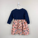 Load image into Gallery viewer, Vintage After the Stork Pink Navy Garden Dress XXS 2T USA

