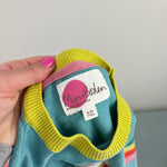 Load image into Gallery viewer, Mini Boden Rainbow Roller Skate Sweater 4-5
