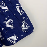 Load image into Gallery viewer, Vintage Alexis Navy Blue Sailboat Boat Dress 12 Months USA
