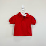 Load image into Gallery viewer, Vintage OshKosh B'gosh Red Smiley Polo Shirt 12 Months USA
