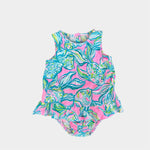 Load image into Gallery viewer, Lilly Pulitzer Girls Claudia Infant Dress Pelican Pink Off the Scales 3-6 Months
