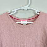 Load image into Gallery viewer, Mini Boden Short Sleeved Pointelle Top Pink 8-9
