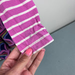 Load image into Gallery viewer, Hanna Andersson Long Sleeve Dress with Pockets Pink Stripe Rainbow 120 cm 6-7
