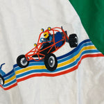 Load image into Gallery viewer, Hanna Andersson Soft Art Baseball Tee Shirt Ecru Rainbow Road Go Karts 140 cm 10
