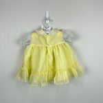 Load image into Gallery viewer, Vintage Yellow Ruffle Lace Daisy Dress 18 Months
