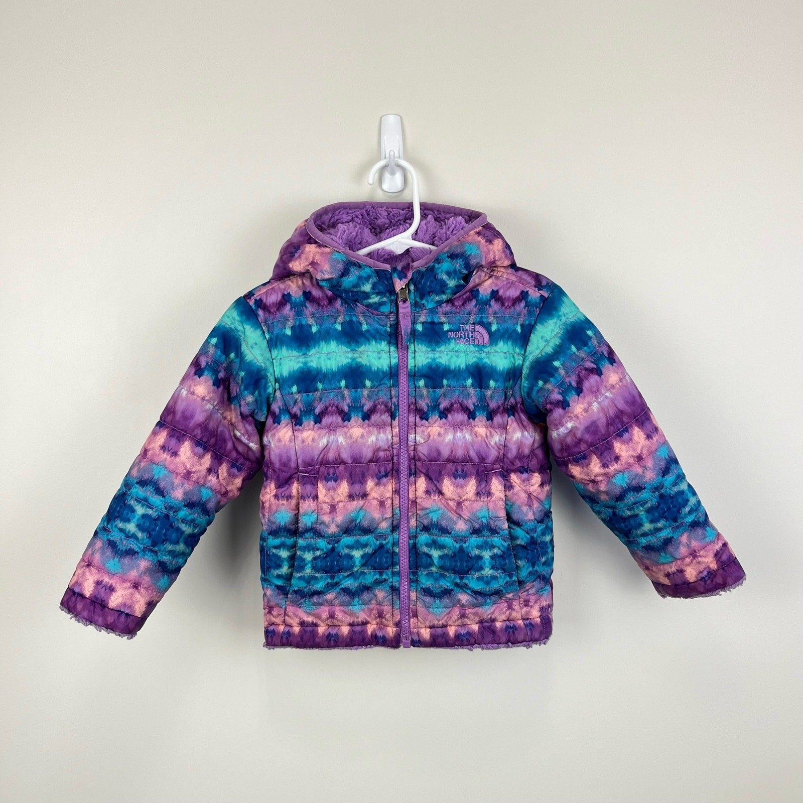 The North Face Girls Reversible Mossbud Swirl Insulated Jacket 2T