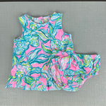 Load image into Gallery viewer, Lilly Pulitzer Girls Claudia Infant Dress Pelican Pink Off the Scales 3-6 Months
