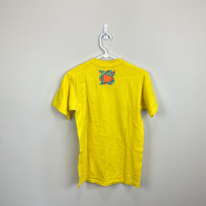 Vintage 90s Zoodles Yellow Tee Shirt Cover Up