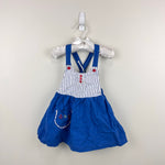 Load image into Gallery viewer, Vintage ABC Nautical Blue Jumper Dress 18-24 Months
