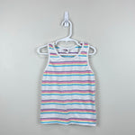Load image into Gallery viewer, Vintage Our Girl by Healthtex Pastel Striped Tank Top 10 USA
