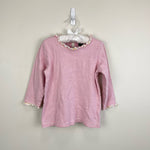 Load image into Gallery viewer, Mini Boden Pink Striped Ruffle Top 7-8
