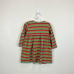 Load image into Gallery viewer, Hanna Andersson Long Sleeve Rainbow Striped Play Dress 80 cm 18-24 Months
