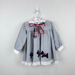 Load image into Gallery viewer, Vintage Nannette Applique Scottie Dog Eyelet Ruffle Dress 18 Months
