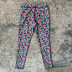 Load image into Gallery viewer, Lilly Pulitzer Girls Mini Weekender Luxletic Legging Low Tide Navy Garden Variety L 8-10
