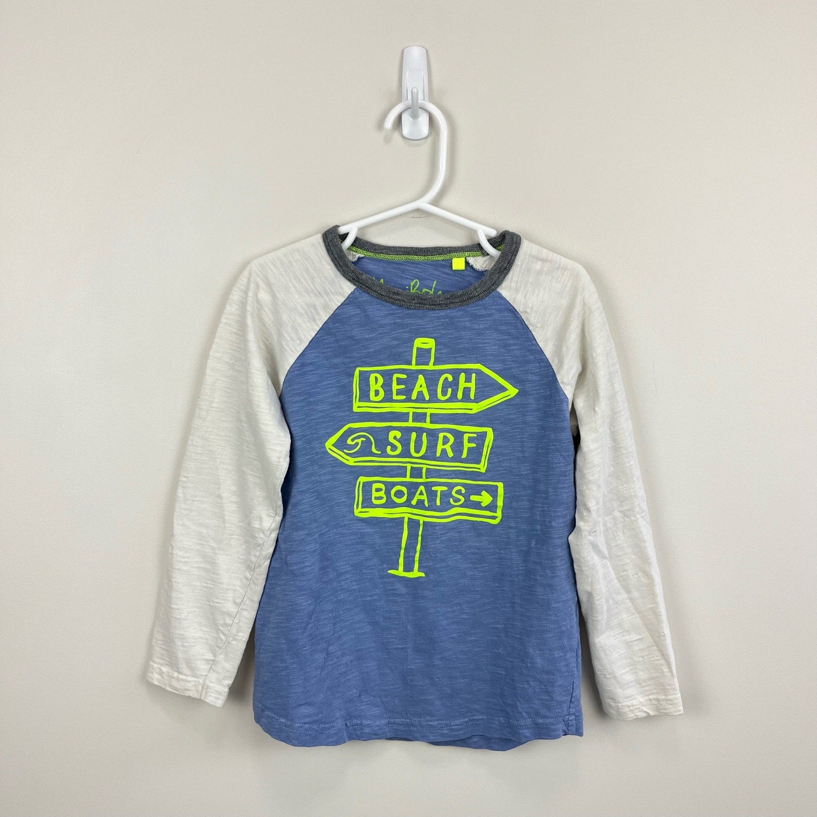 Mini Boden Raglan Beach T-Shirt 5-6