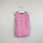 Load image into Gallery viewer, Vintage OshKosh B'gosh Pink Plaid Bunny Romper 18 Months
