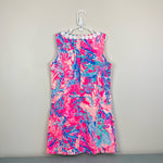 Load image into Gallery viewer, Lilly Pulitzer Girls Mini Mila Shift Dress Light Pascha Pink Aquadesiac 12
