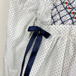 Load image into Gallery viewer, Vintage Polly Flinders Smocked White Ruffle Dress 3T
