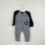 Load image into Gallery viewer, Mud Pie Football Striped Coverall 9-12 Months
