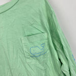 Load image into Gallery viewer, Vineyard Vines Boys' Vintage Whale Long Sleeve Pocket T-Shirt Mint Sprig S 8-10
