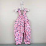 Load image into Gallery viewer, Vintage OshKosh B'gosh Pink Floral Bow Overalls 3T USA
