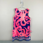 Load image into Gallery viewer, Lilly Pulitzer Girls Ikat Blue Mocean Engineered Mini Donna Dress L 8-10 NWT
