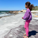 Load image into Gallery viewer, Vintage Izod Lacoste Pink &amp; Purple Striped Sweatshirt M
