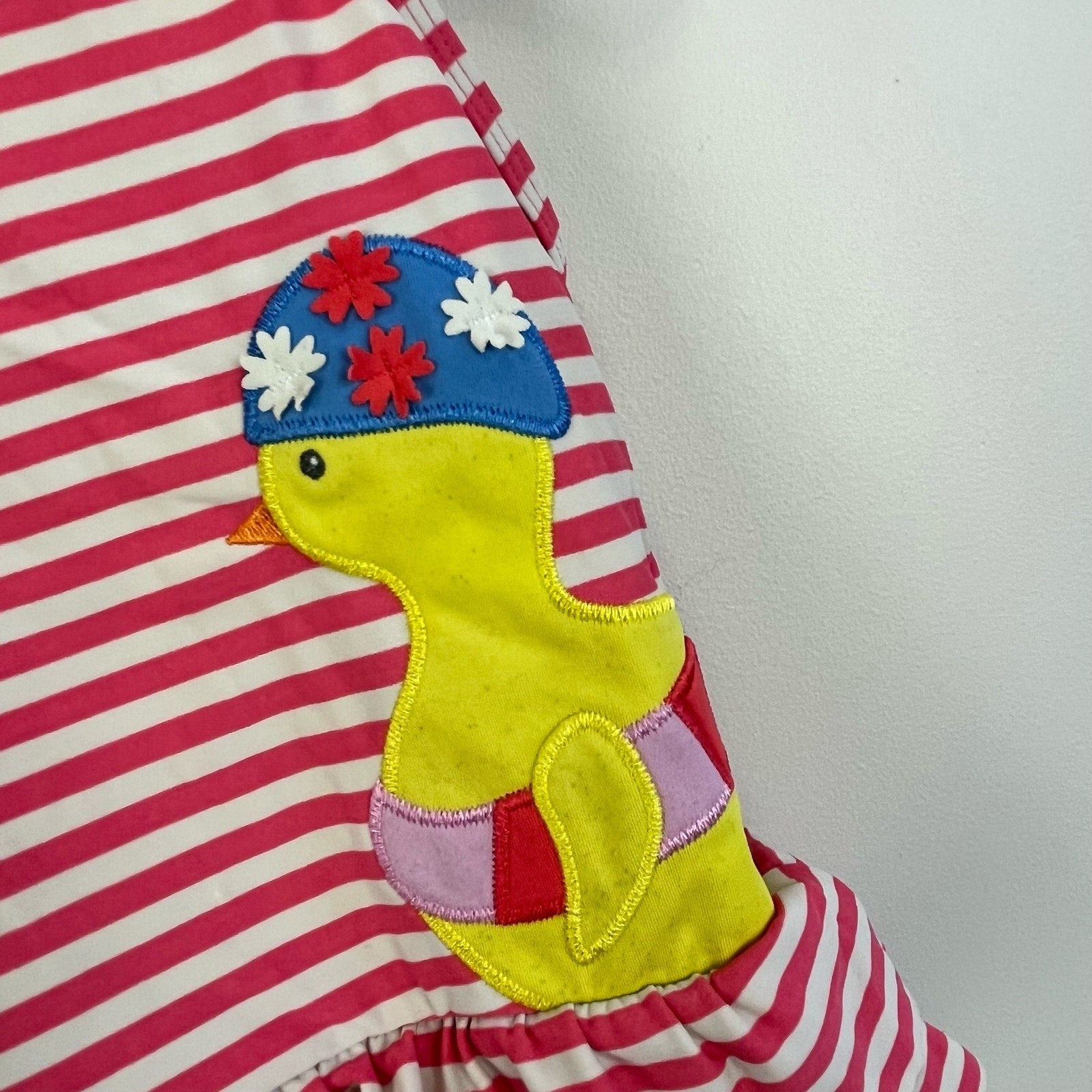 Mini Boden Striped Duck Bathing Suit 6-12 Months