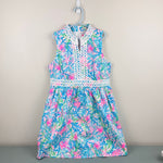 Load image into Gallery viewer, Lilly Pulitzer Girls Mini Franci Dress Multi Coral Bay Small 12
