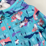 Load image into Gallery viewer, Columbia Mini Pxel Grabber Fleece Lined Wind Jacket Blue Unicorn 6-12 Months
