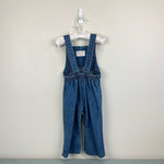 Load image into Gallery viewer, Vintage Donmoor ABC Block Denim Overalls 24 Months
