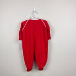 Load image into Gallery viewer, Vintage BabyGro Baby's First Christmas Footie Large USA
