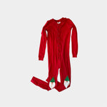 Load image into Gallery viewer, Hanna Andersson Red Gnome Union Suit Pajamas 130 cm 8
